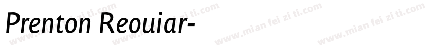 Prenton Reouiar字体转换